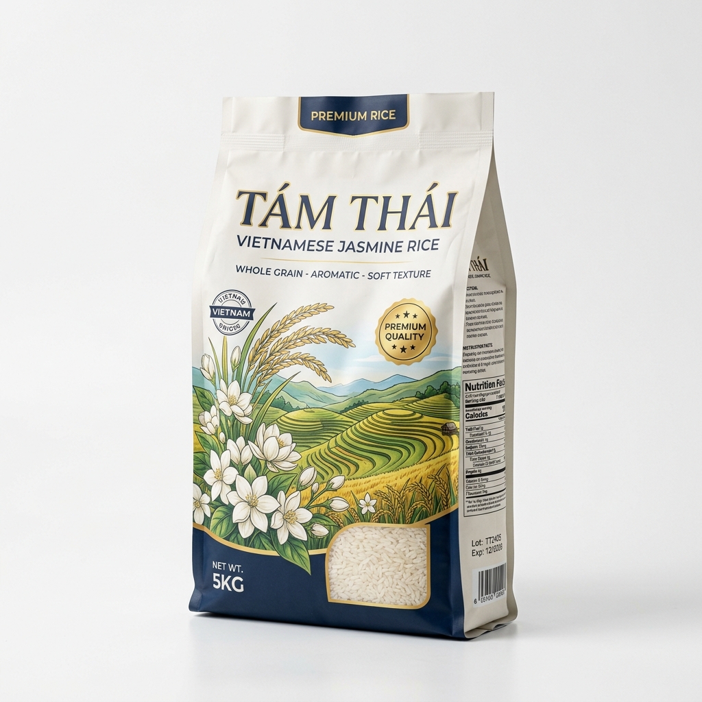 Gạo Tám Thái 5kg